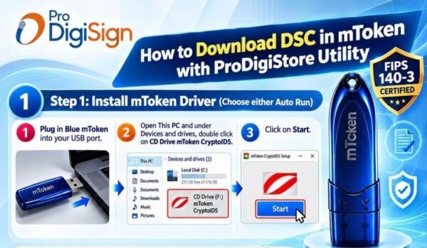 New MToken FIPS 140-3 Version for securely storing and downloading Digital Signature Certificates (DSC)
